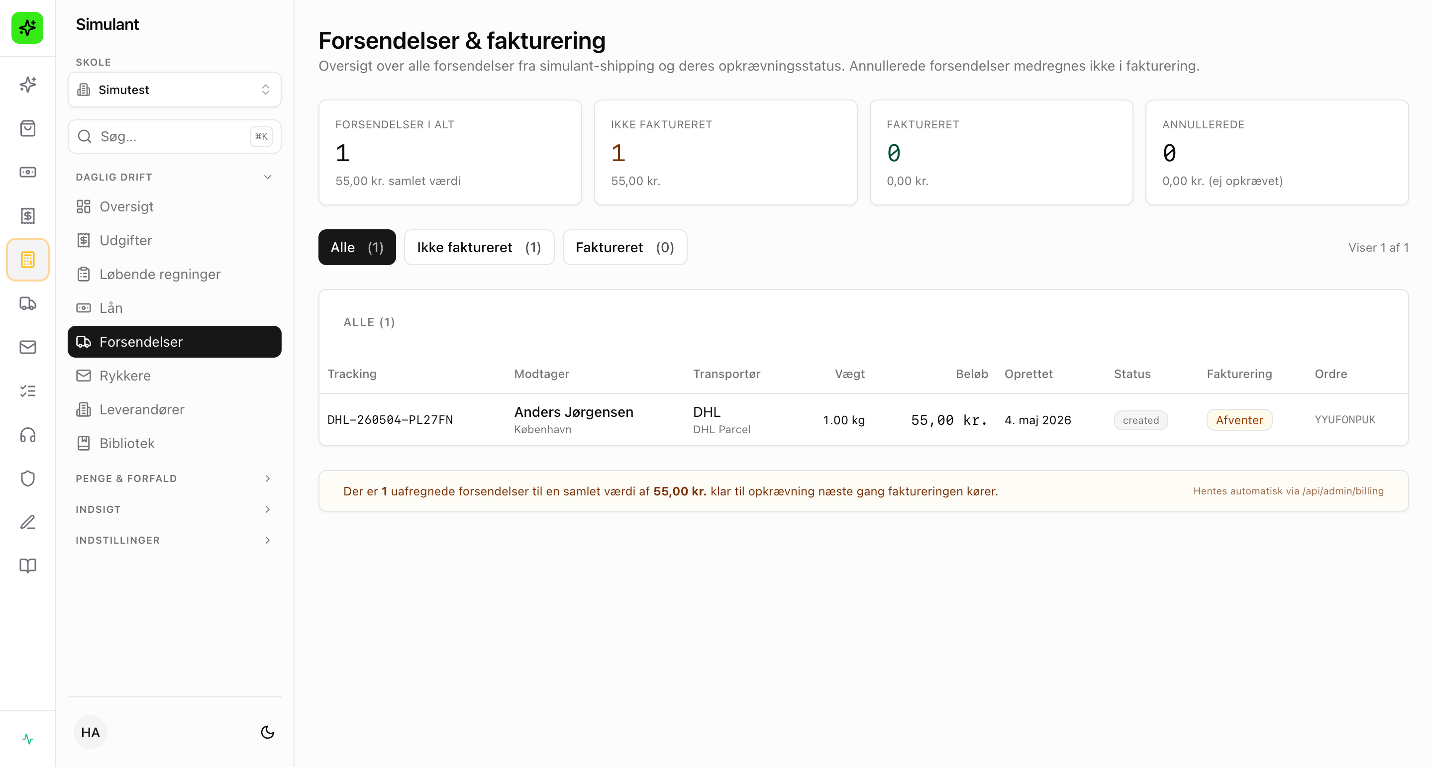 Forsendelser