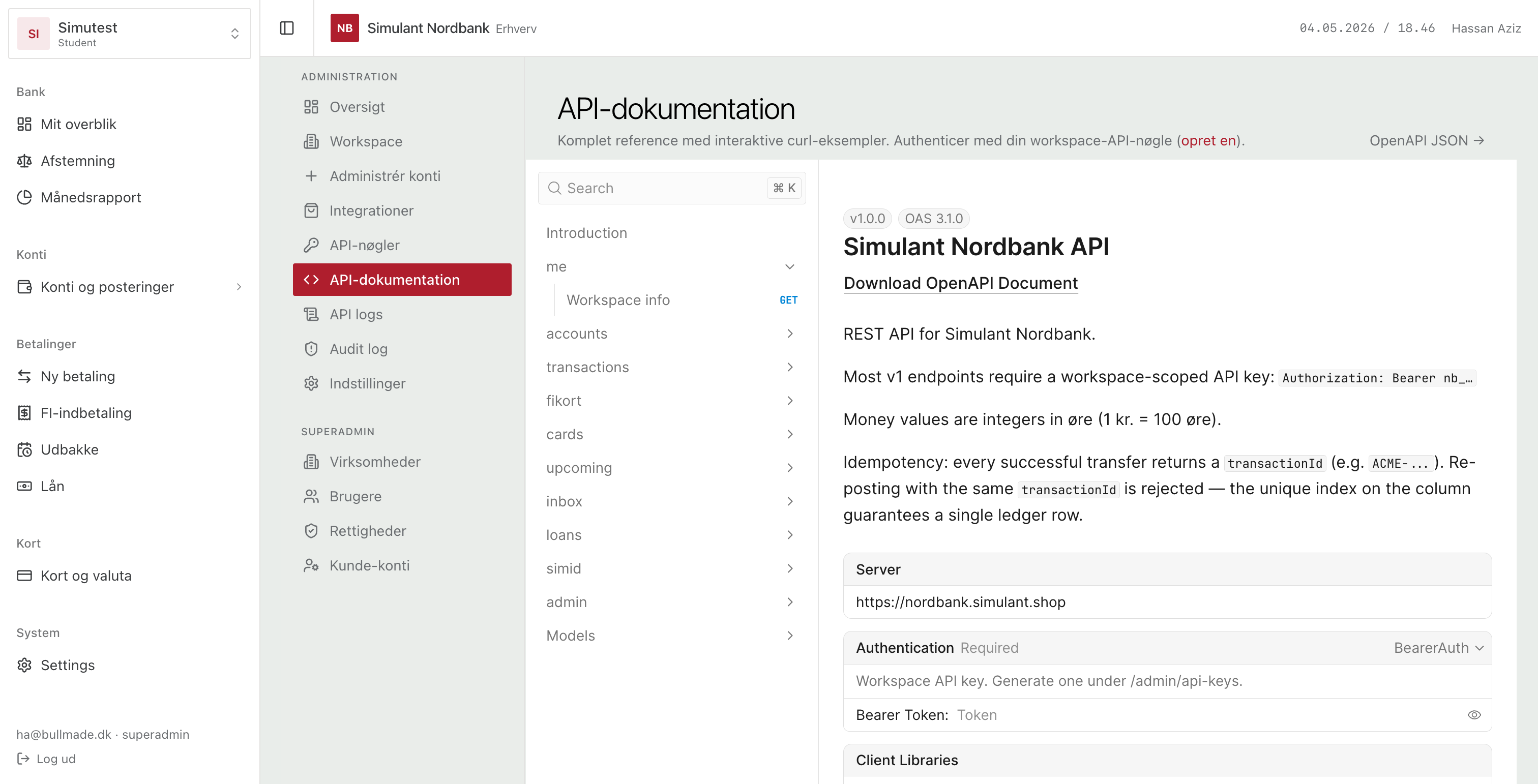 API-dokumentation