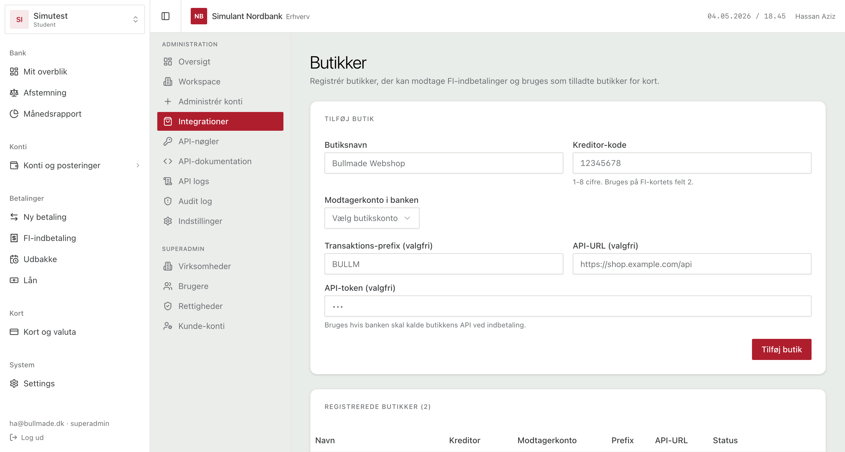 Butikker