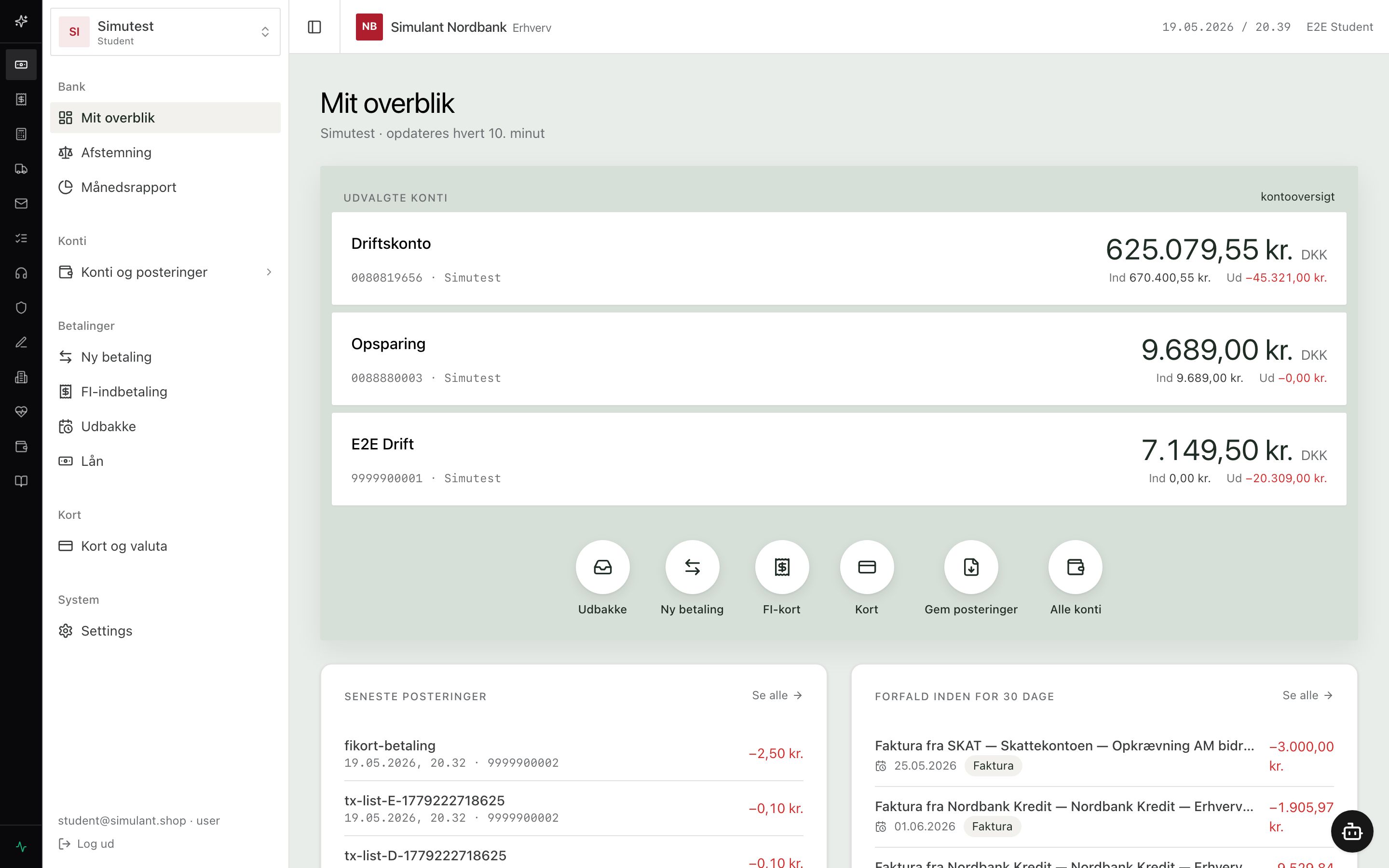 Nordbank forside
