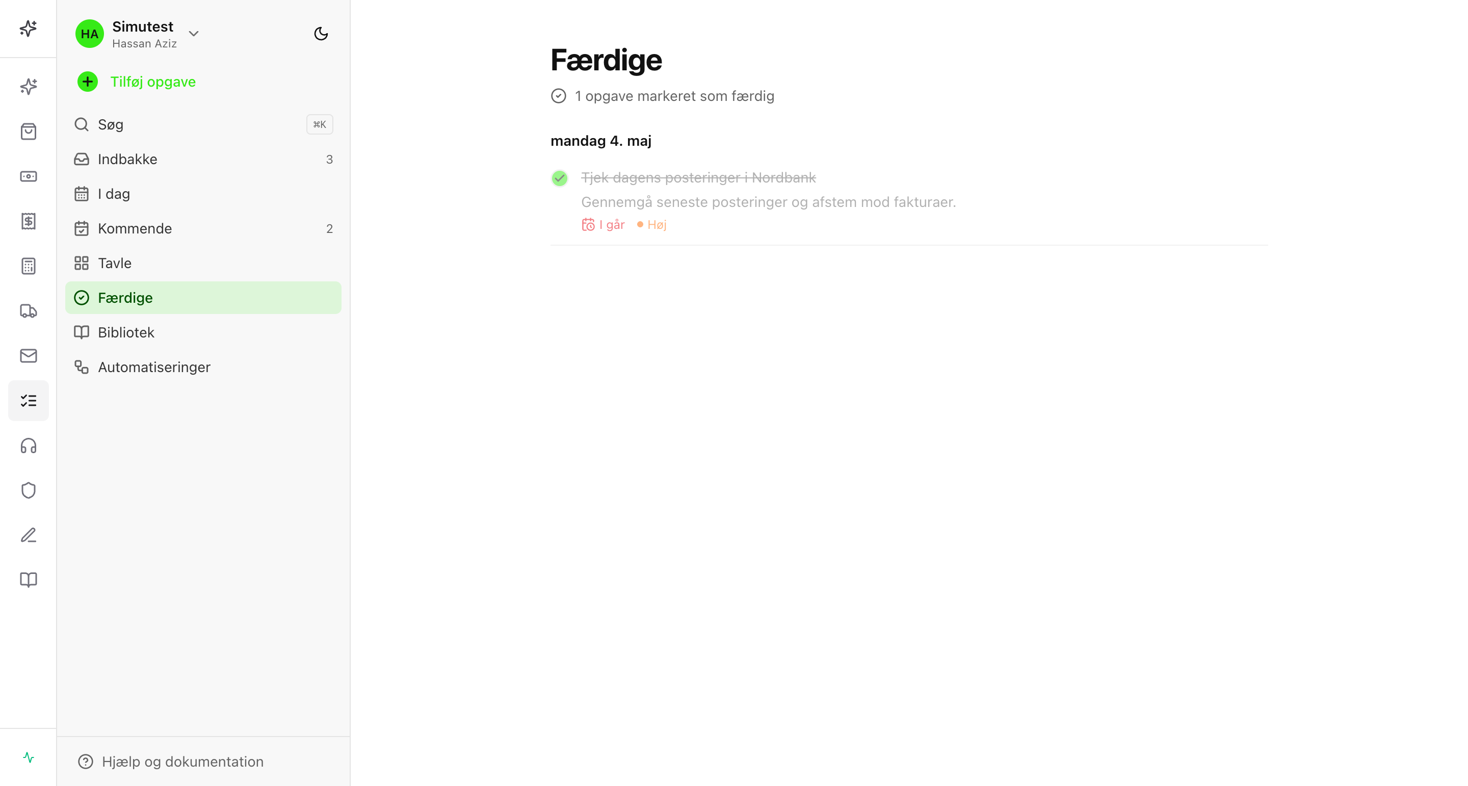Færdige
