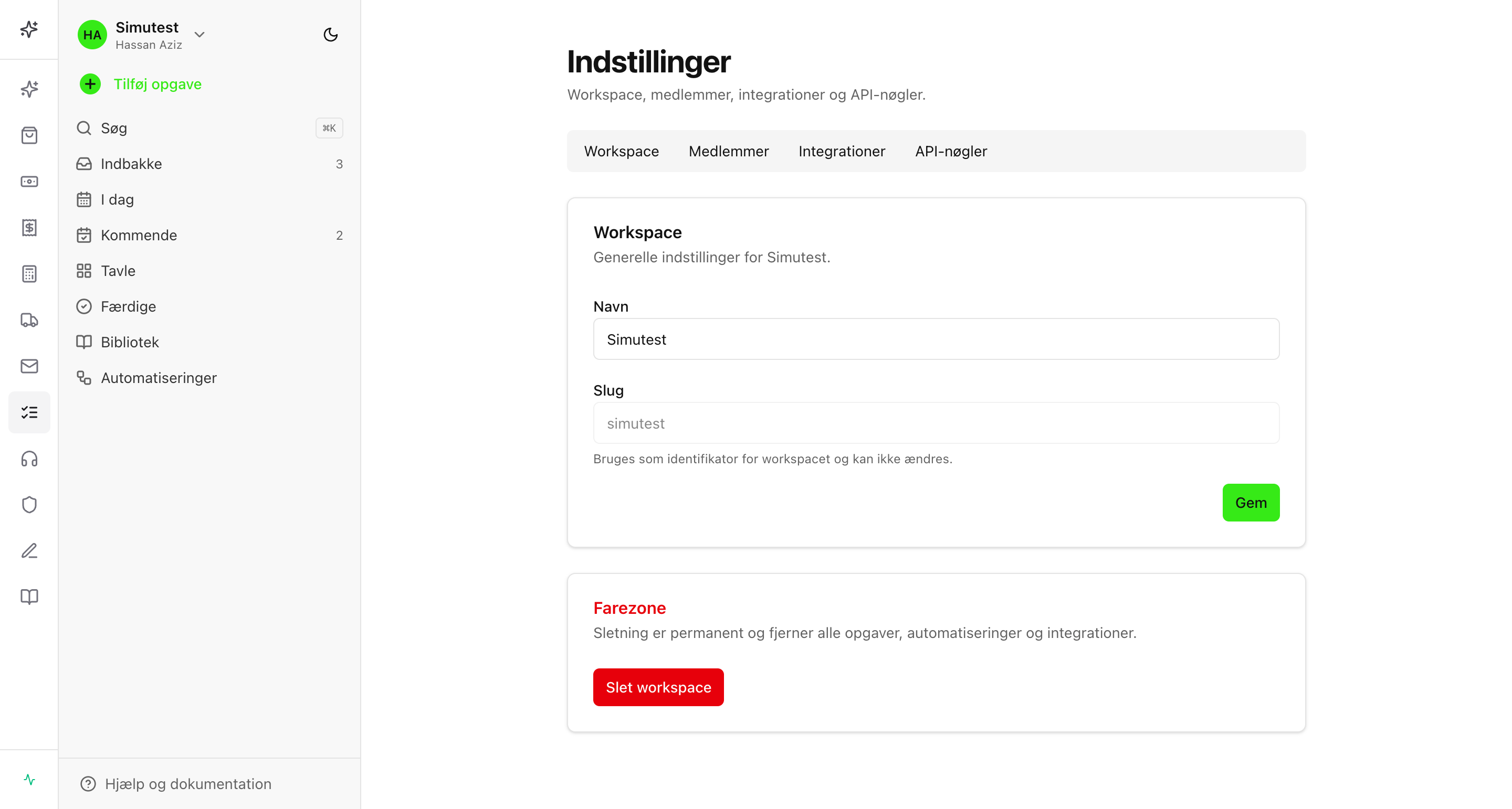 Indstillinger